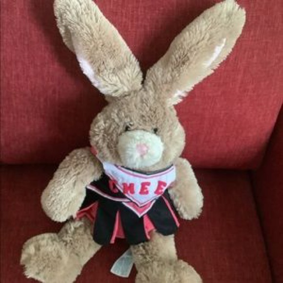 Other - Plush Bunny Cheerleader Stuffed Animal - Tan